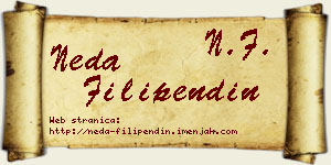 Neda Filipendin vizit kartica
